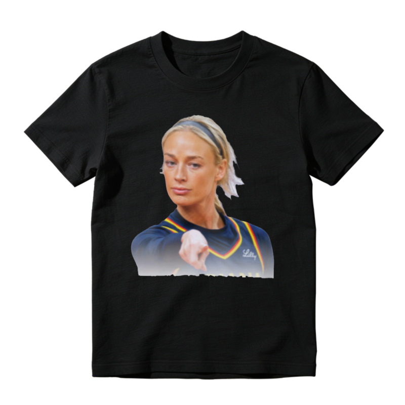 Blonde Woman Pointing Finger Graphic Unisex Classic T-shirt