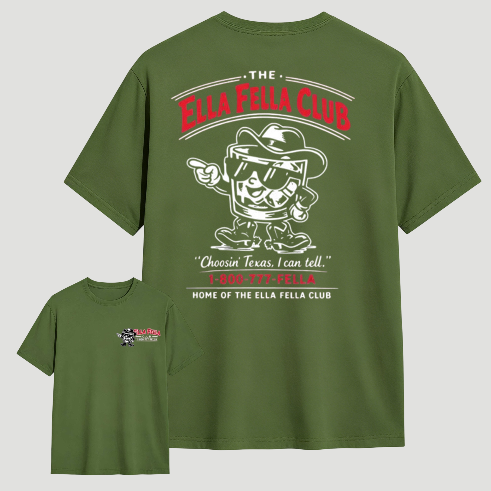 Ella Fella Club Shirt, Southern Western Streetwear Shirt, Classic Americana Outfit For Men Women, Unisex Casual Graphic T-Shirts