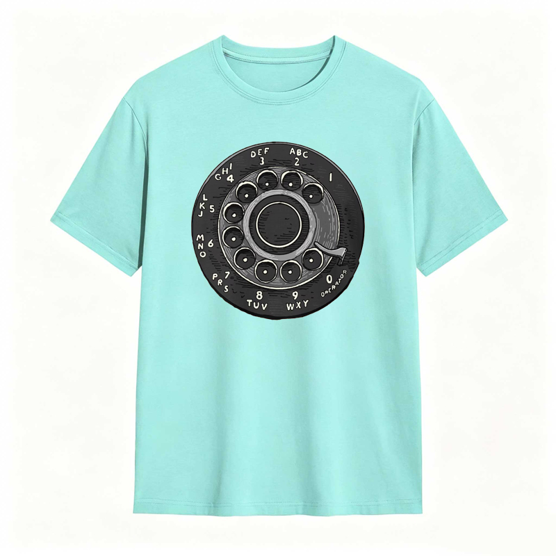 Rotary Phone Dial Pattern T-shirt