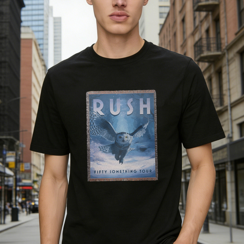 Rush Fifty Something Tour Owl Graphic T-shirt