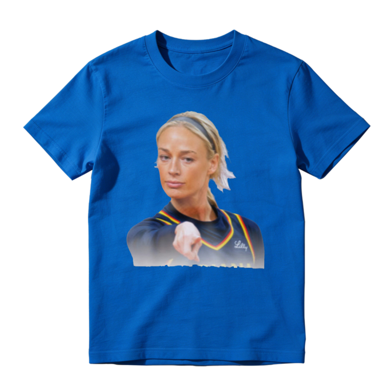Blonde Woman Pointing Finger Graphic Unisex Classic T-shirt