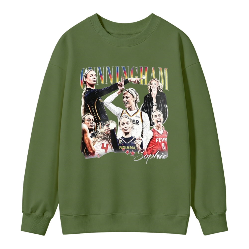 Cunningham Sophie Basketball Player Collage Art Sweatshirt