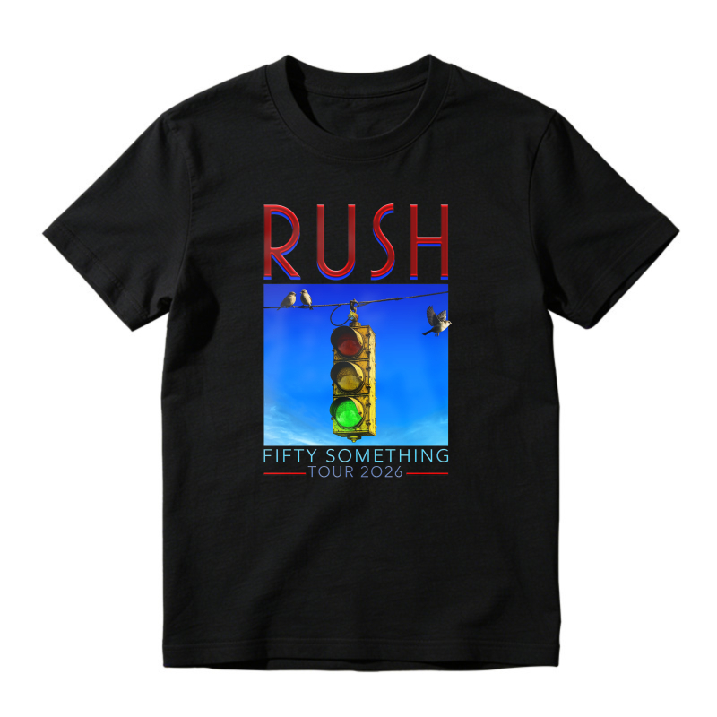 Rush Fifty Something Tour 2026 Traffic Light Graphic T-shirt