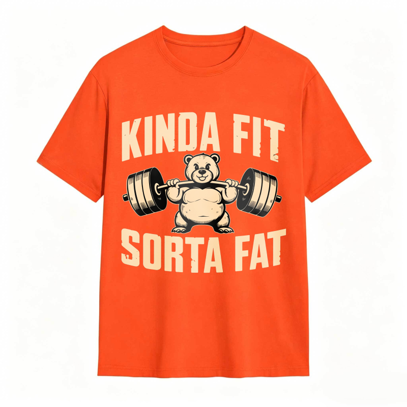 Dorawear™ Kinda Fit Sorta Fat Bear Lifting Barbell Unisex Classic T-shirt
