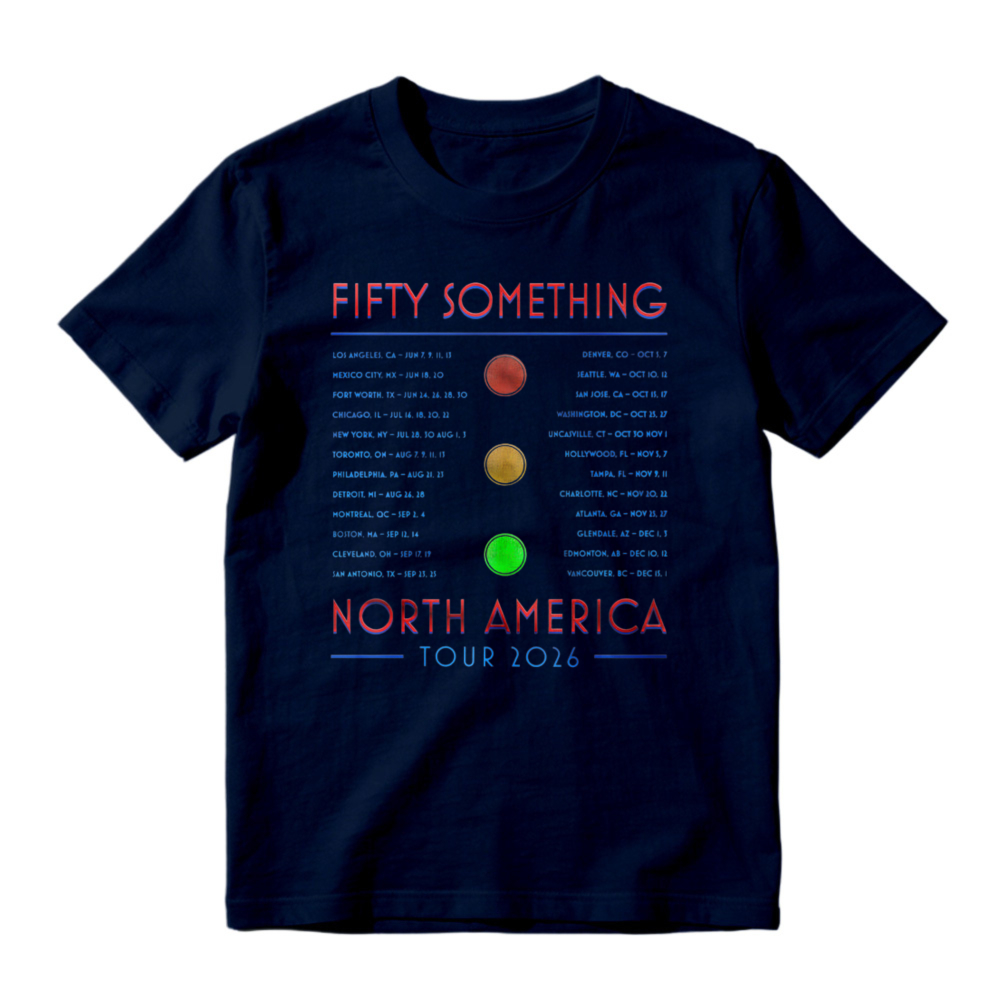 Fifty Something North America Tour 2026 Concert Dates List Graphic T-shirt