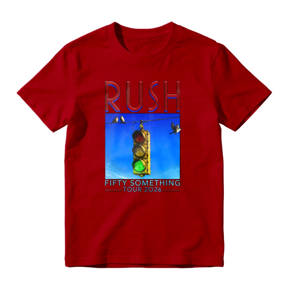 Rush Fifty Something Tour 2026 Traffic Light Graphic T-shirt