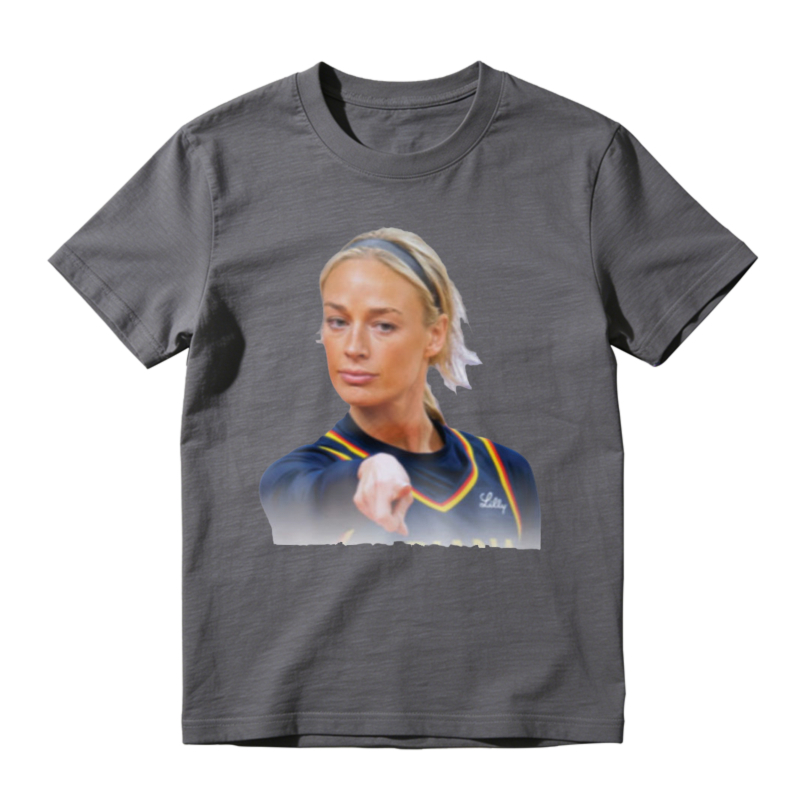Blonde Woman Pointing Finger Graphic Unisex Classic T-shirt