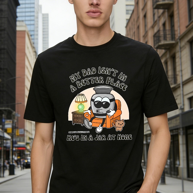 Robot Dad In Jar At Home T-shirt