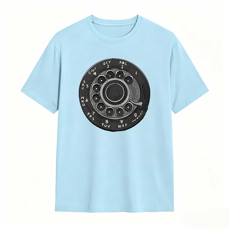 Rotary Phone Dial Pattern T-shirt