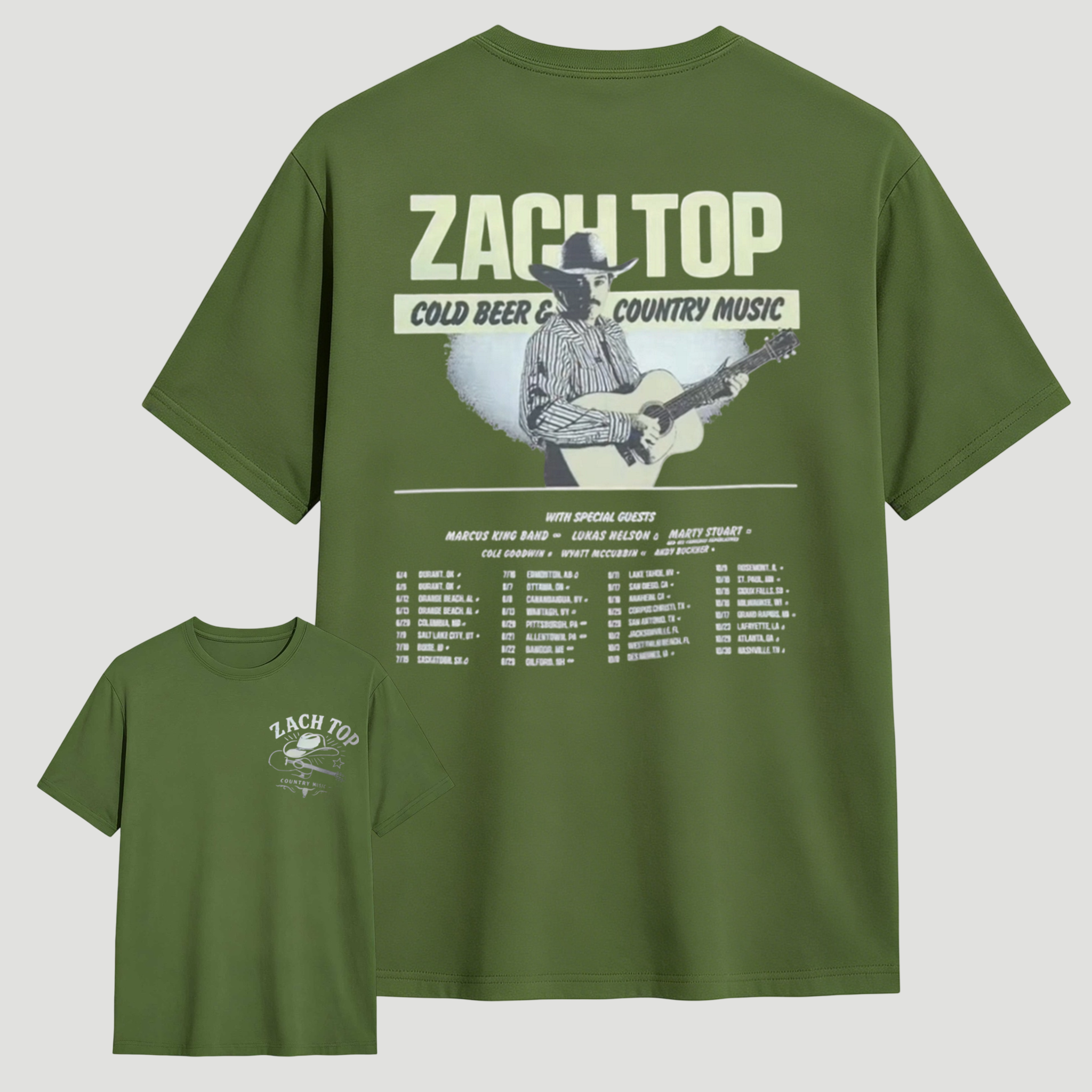 Zach Top Shirt  - Cold Beer & Country Music Tour 2026 Tee High-Quality Unisex Cotton Shirt Cold Beer & Country Music Tour 2026 Graphic Vintage Country Music Merch Streetwear Graphic Shirt Gift for Zach Top Fan
