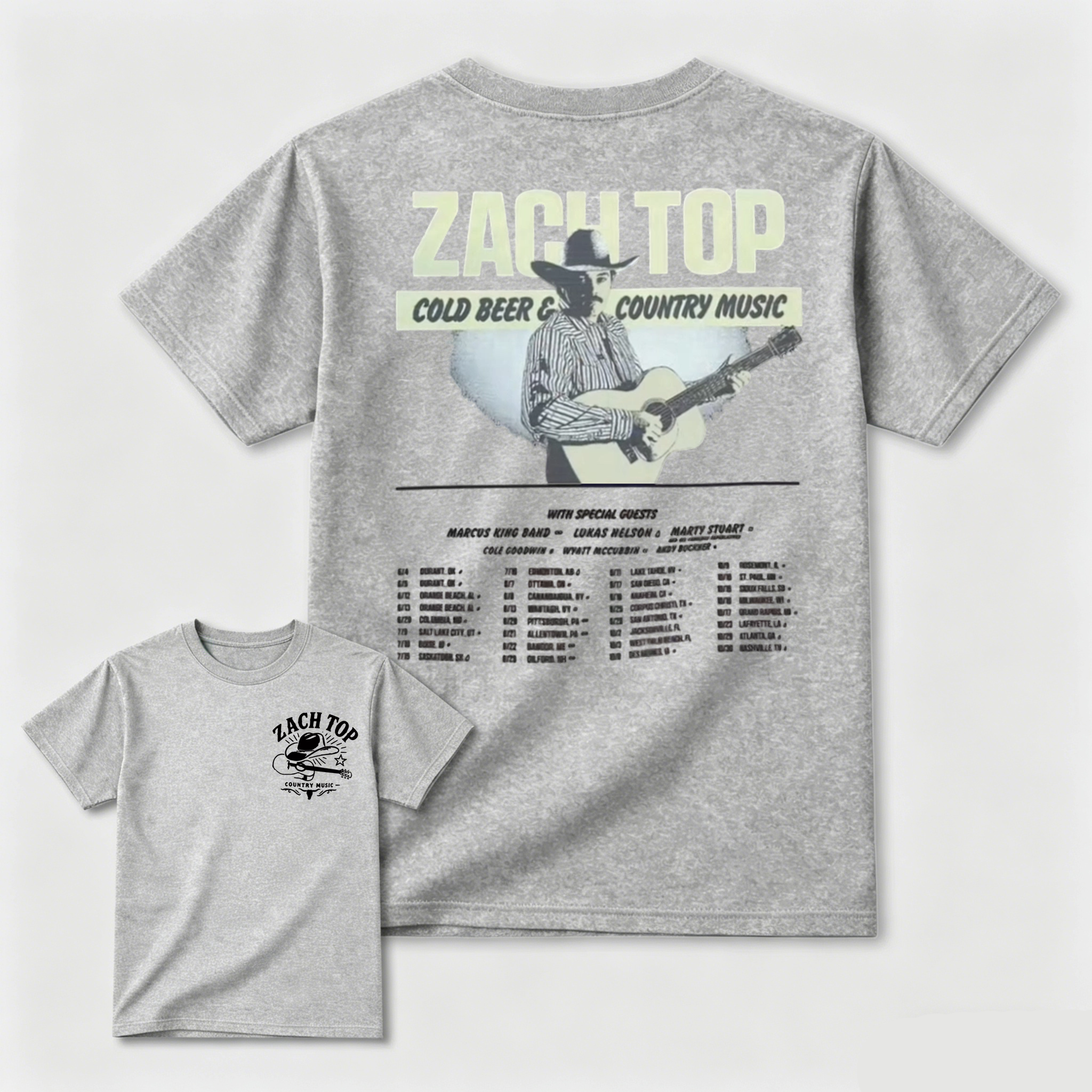 Zach Top Shirt  - Cold Beer & Country Music Tour 2026 Tee High-Quality Unisex Cotton Shirt Cold Beer & Country Music Tour 2026 Graphic Vintage Country Music Merch Streetwear Graphic Shirt Gift for Zach Top Fan