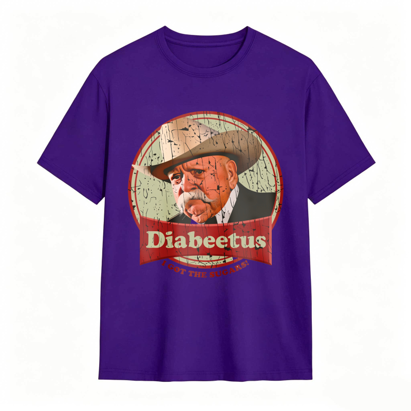 Dorawear™ Diabeetus I Got The Sugars Man With Hat And Mustache Design Unisex Classic T-shirt