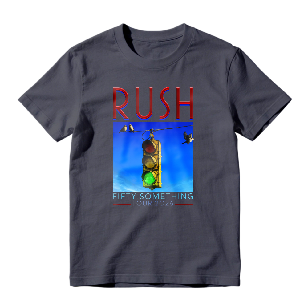 Rush Fifty Something Tour 2026 Traffic Light Graphic T-shirt