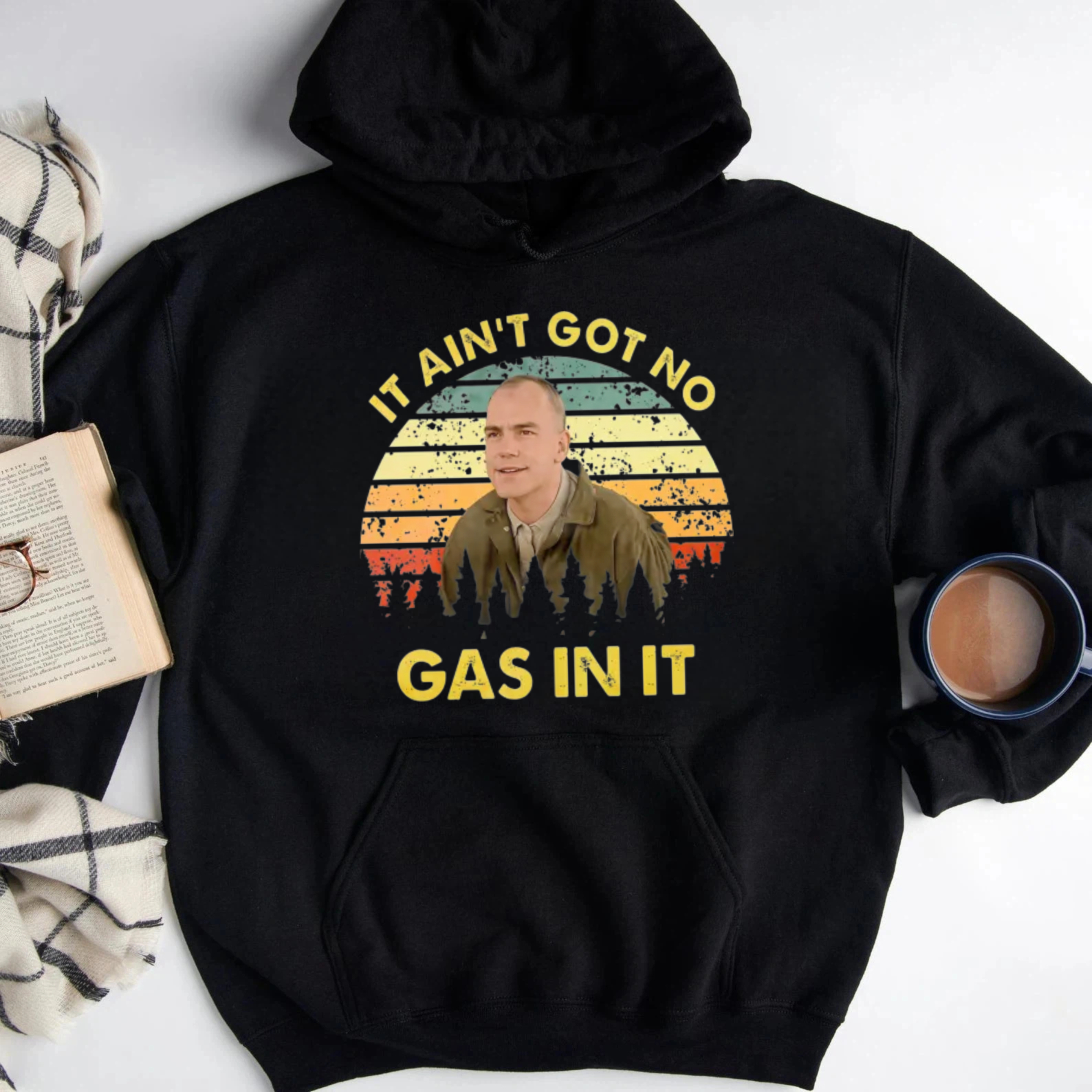 It Ain T Got No Gas In It Vintage Retro Sunset Unisex Classic Hoodie