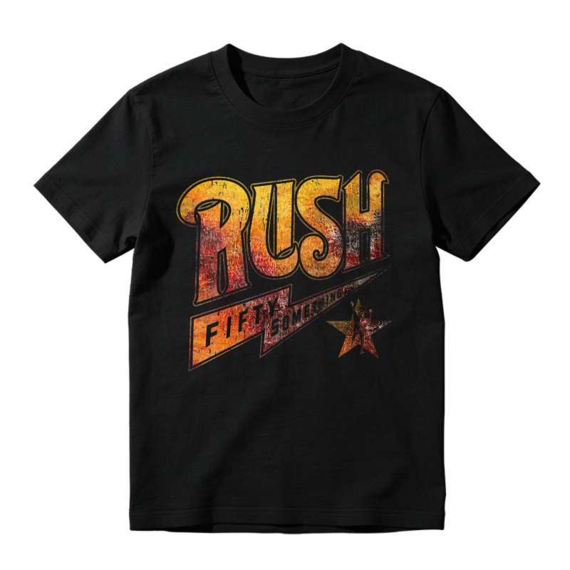 Rush Band Fifty Something Tour Vintage Retro Graphic T-shirt