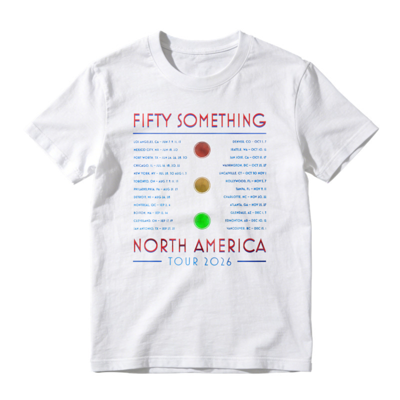 Fifty Something North America Tour 2026 Concert Dates List Graphic T-shirt