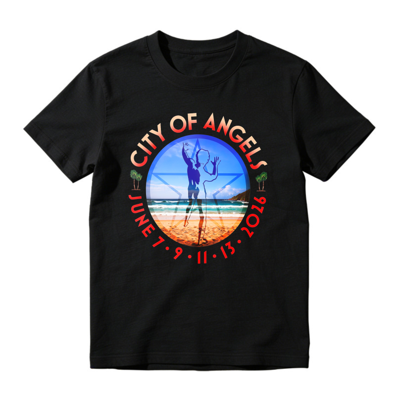 City Of Angels Beach Volleyball Graphic T-shirt