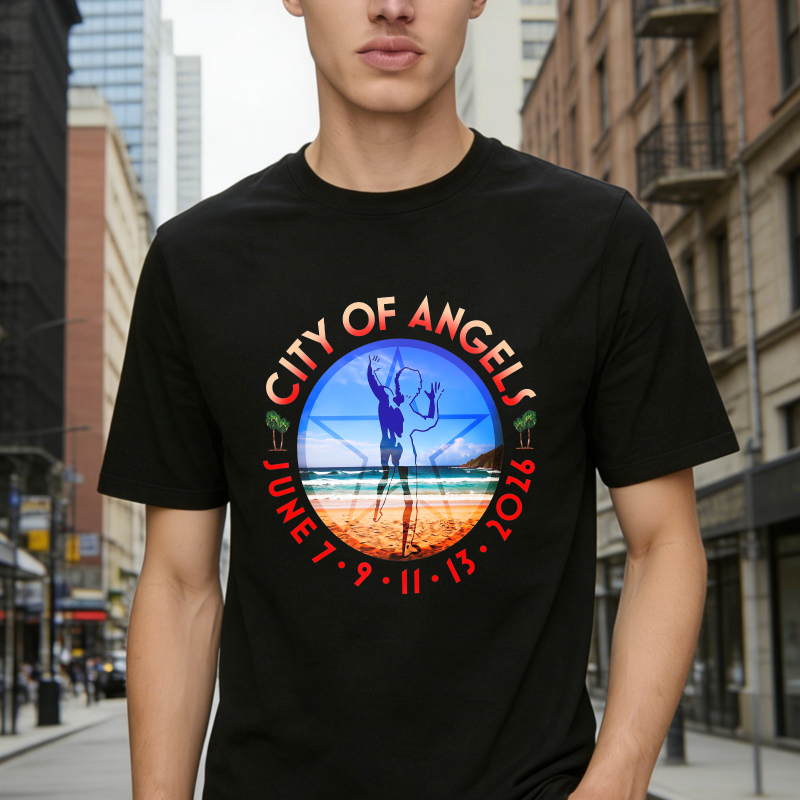 City Of Angels Beach Volleyball Graphic T-shirt
