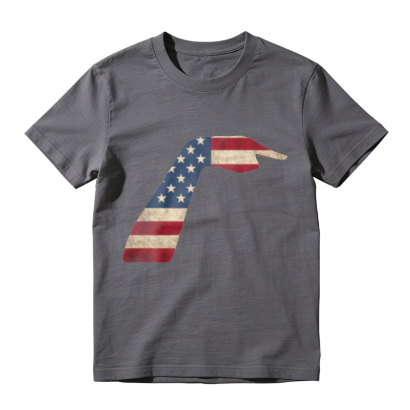 American Flag Hand Pointing Right Graphic Unisex Classic T-shirt