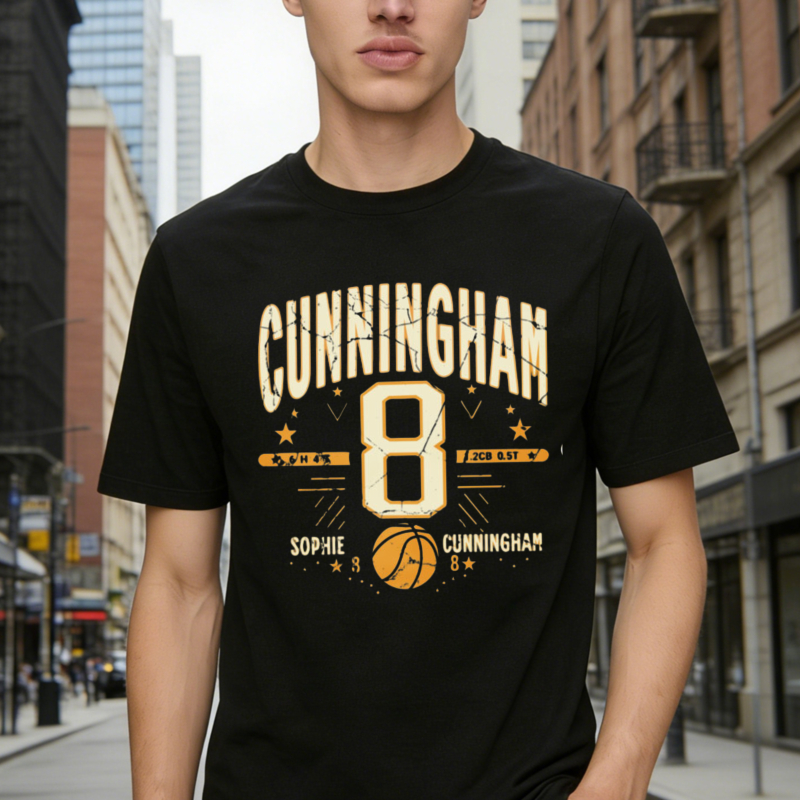 Cunningham Number 8 Basketball Player Name Jersey Style Unisex Classic T-shirt