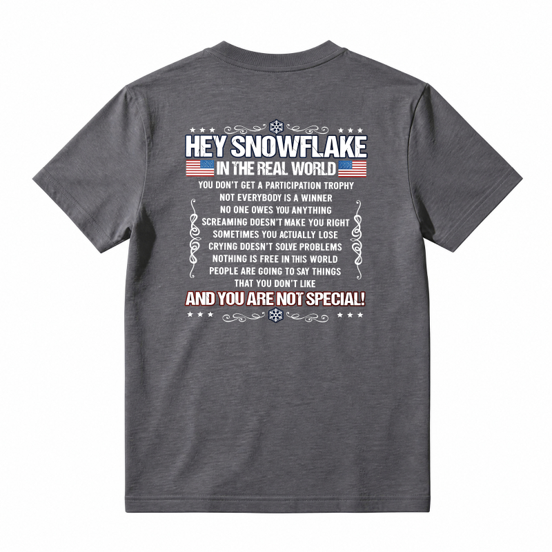 Hey Snowflake In The Real World T-shirt