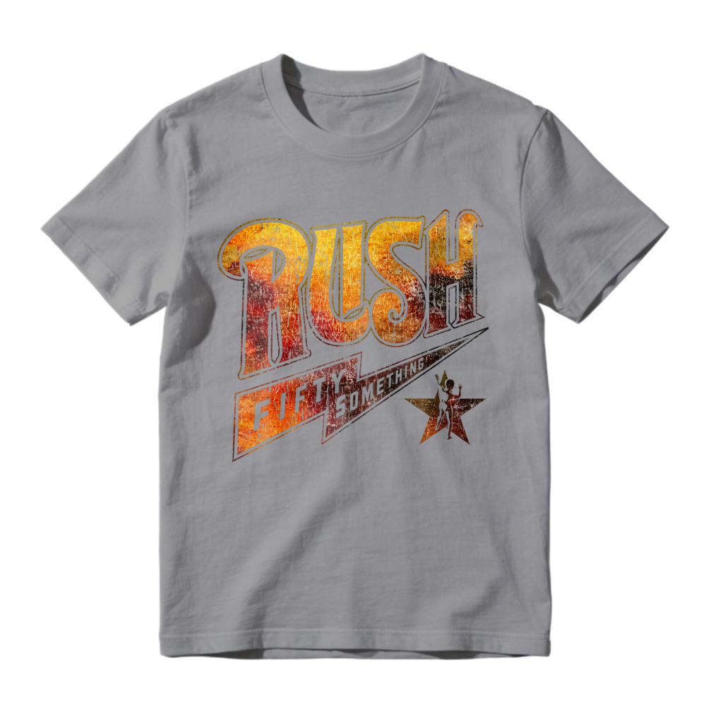 Rush Band Fifty Something Tour Vintage Retro Graphic T-shirt