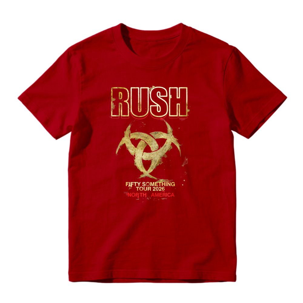 Rush Fifty Something Tour 2015 North America Band Logo Graphic T-shirt
