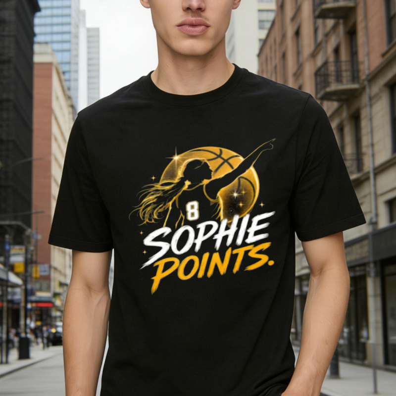 Sophie Points Basketball Player Silhouette Graphic Unisex Classic T-shirt