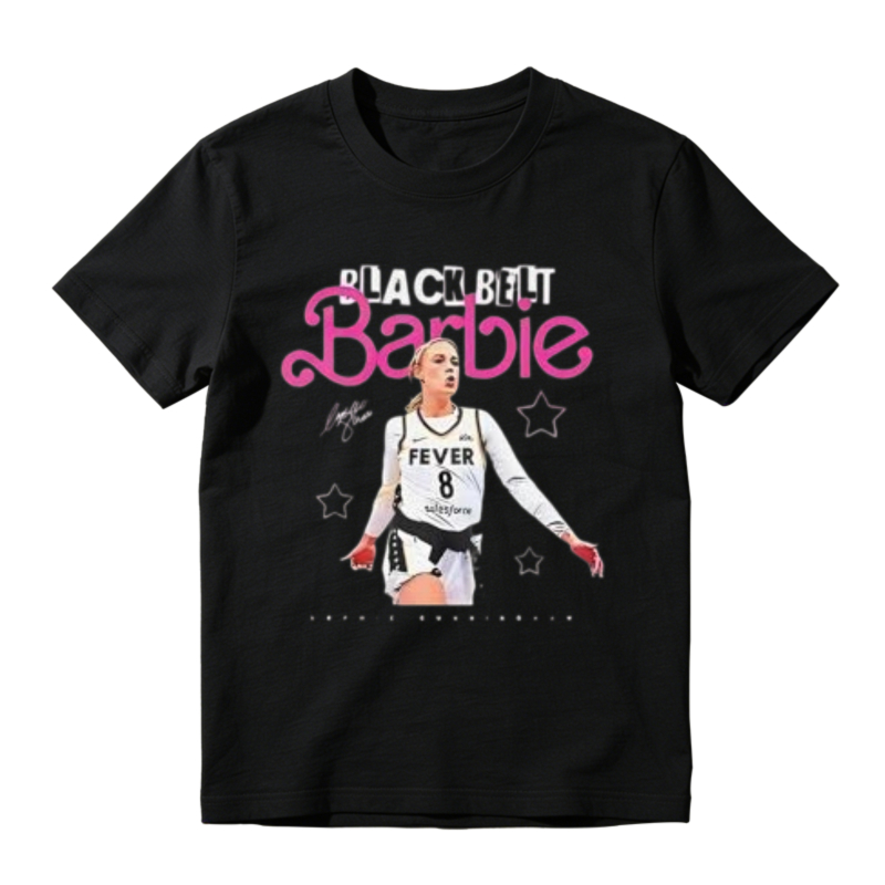 Black Belt Barbie Basketball Player Fever 8 Jersey T-shirt