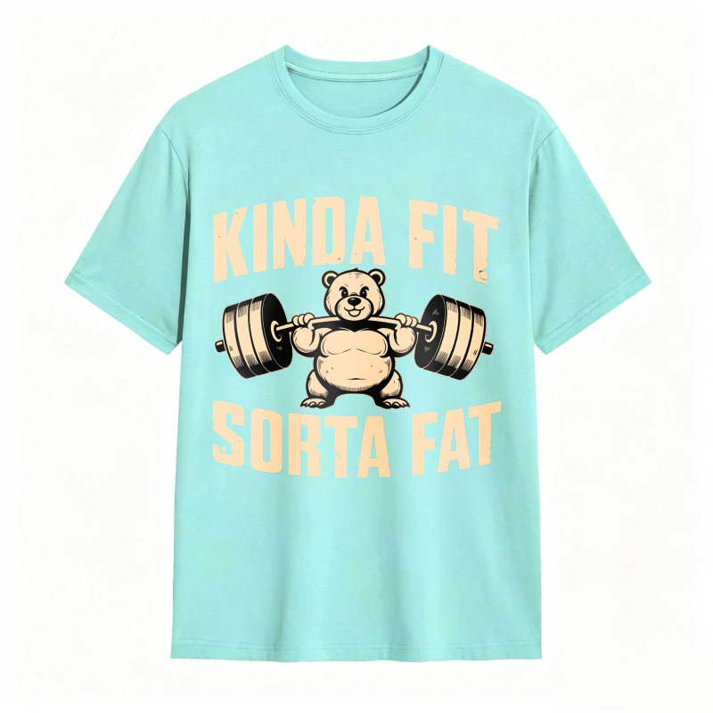 Dorawear™ Kinda Fit Sorta Fat Bear Lifting Barbell Unisex Classic T-shirt