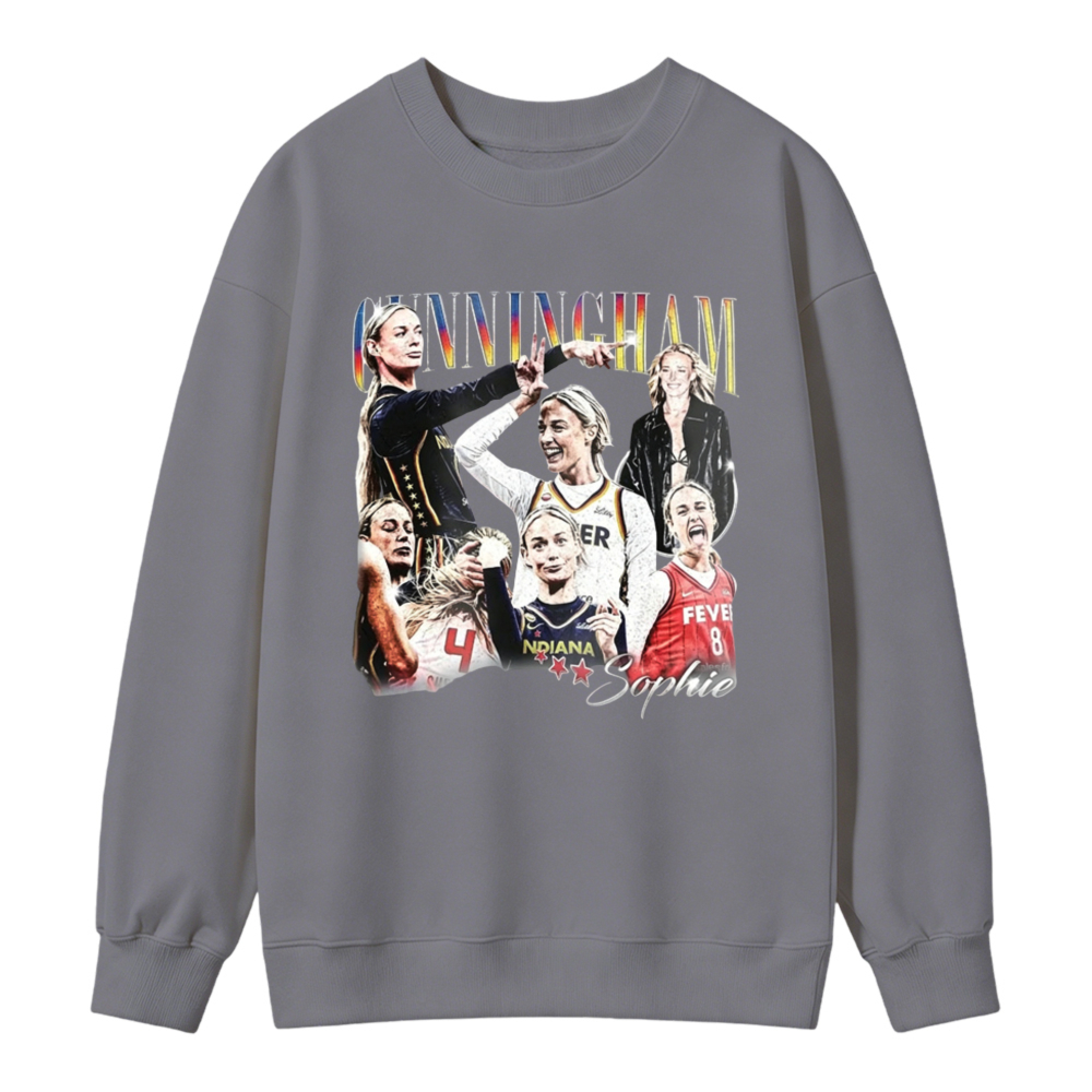 Cunningham Sophie Basketball Player Collage Art Sweatshirt