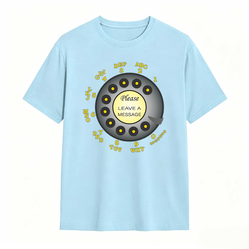 Retro Telephone Dial Please Leave A Message T-shirt