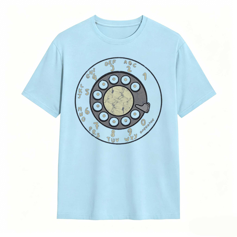 Retro Rotary Dial Phone Design T-shirt