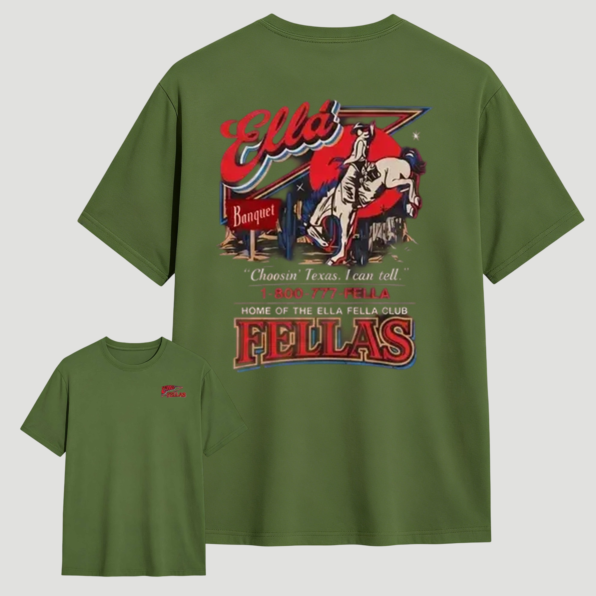 [100%cotton]Ella Fella Club Shirt, 1-800-777-Fella Graphic Tee, Indie Aesthetic Dandelion T-Shirt, Retro Style Trendy Unisex Shirt