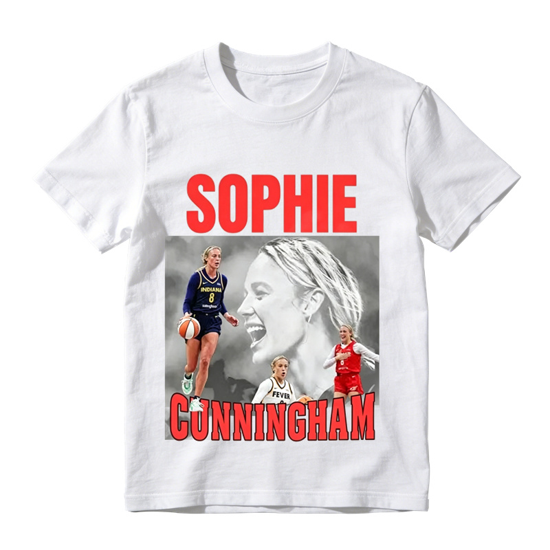 Sophie Cunningham Signature Basketball Graphic Tee, Vintage Sports Shirt