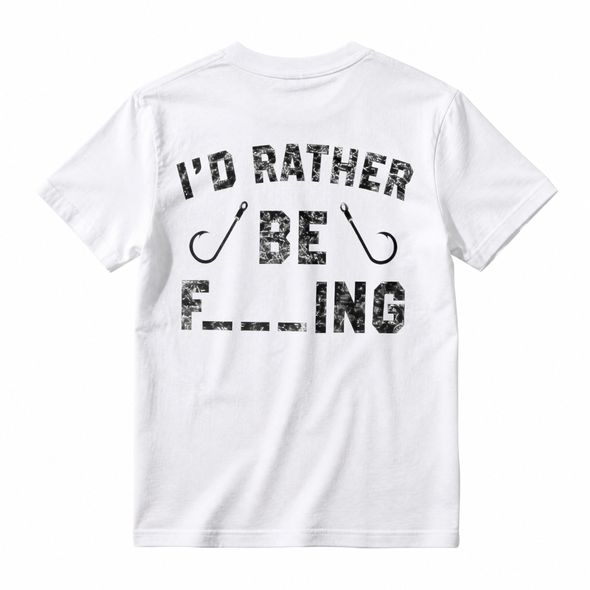I Would Rather Be Fishing Hook Graphic T-shirt