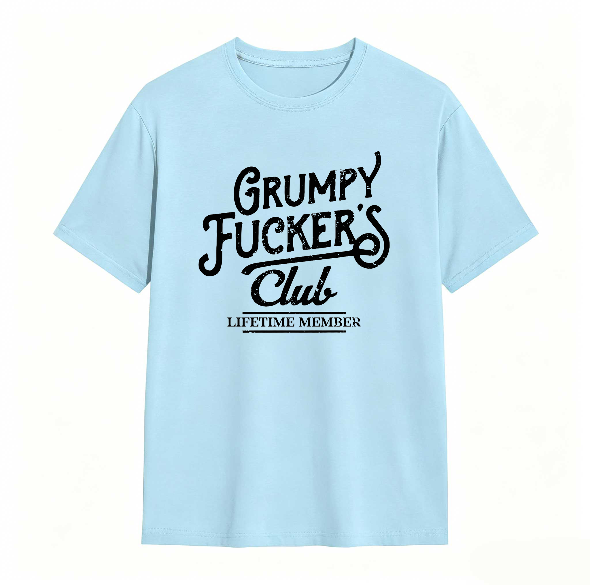 Dorawear™  Mens Funny T Shirts Grumpy F*ckers Club Sarcastic Graphic Novelty Tee For Men Mens Funny T Shirts Cool Vintage Fashion T-Shirt