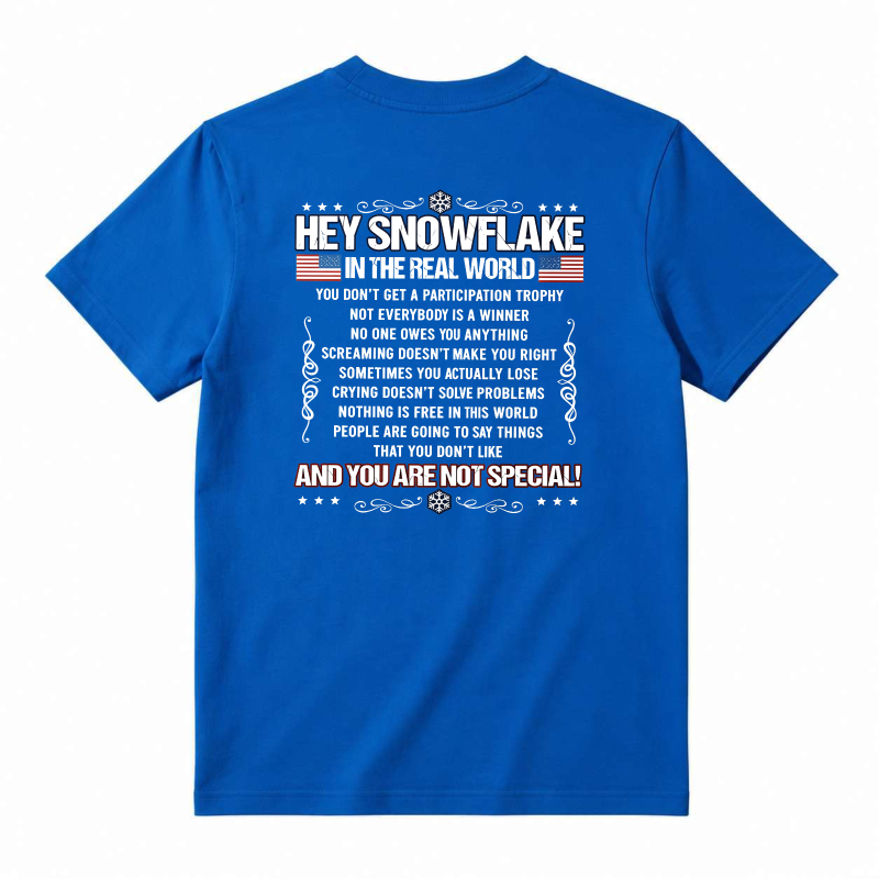 Hey Snowflake In The Real World T-shirt