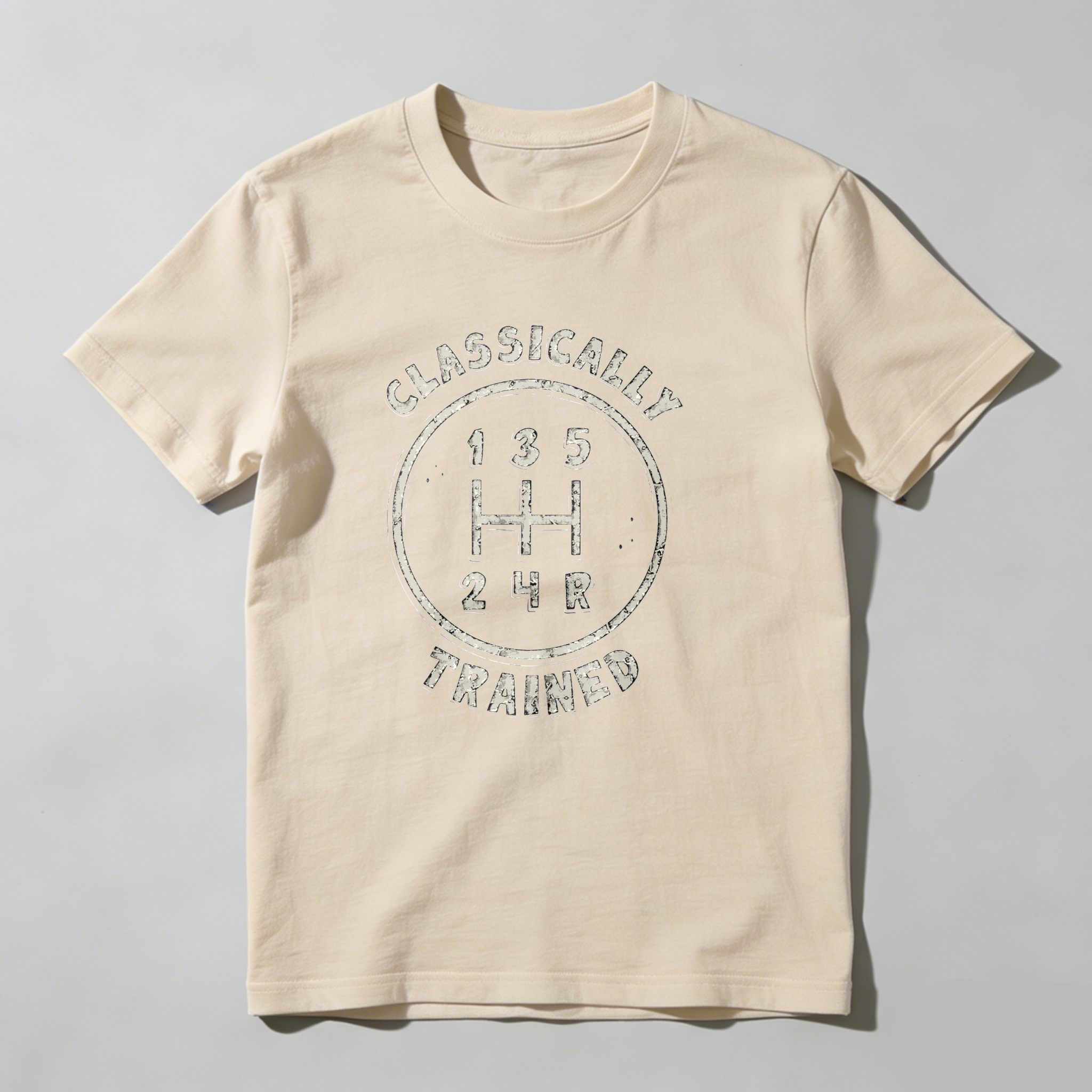 Dorawear™ Classically Trained Gear Shift Pattern T Shirt