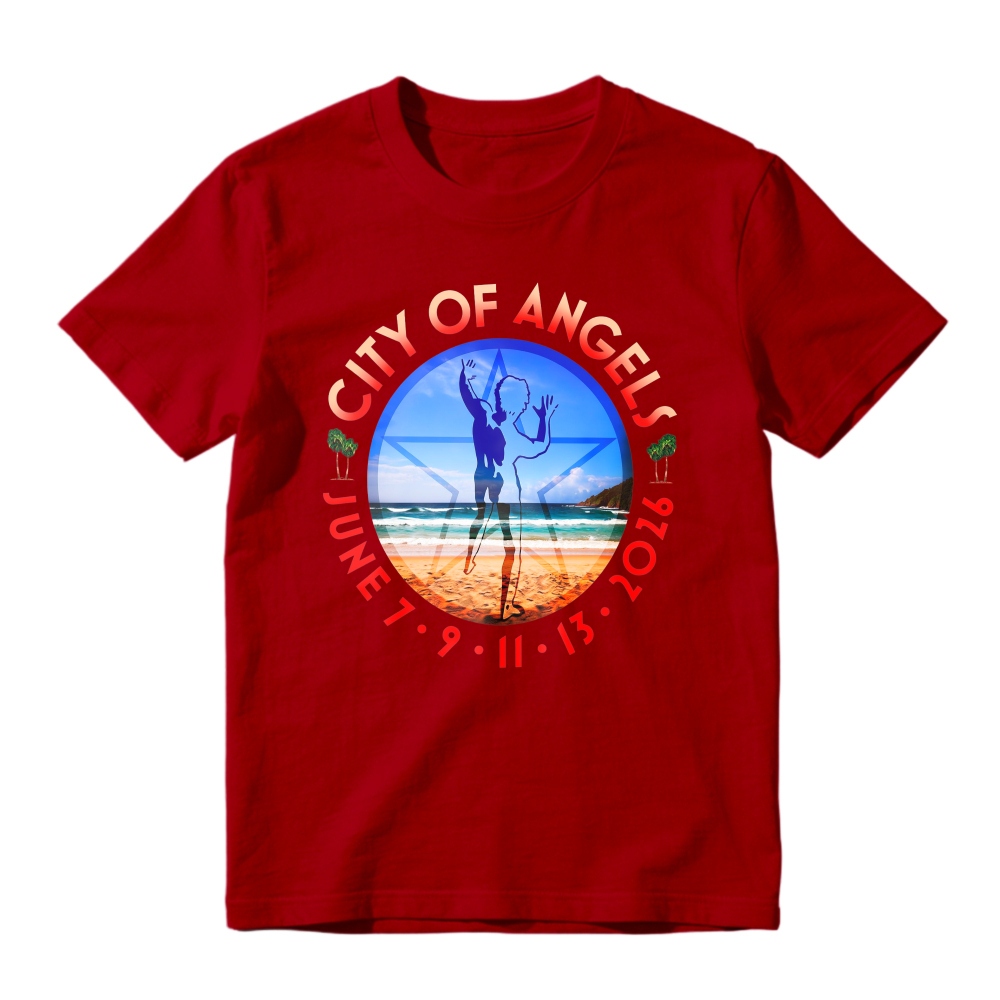 City Of Angels Beach Volleyball Graphic T-shirt
