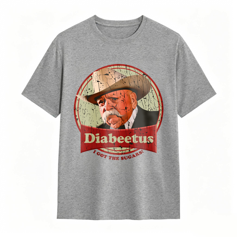 Dorawear™ Diabeetus I Got The Sugars Man With Hat And Mustache Design Unisex Classic T-shirt