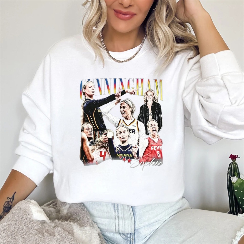 Cunningham Sophie Basketball Player Collage Art Sweatshirt