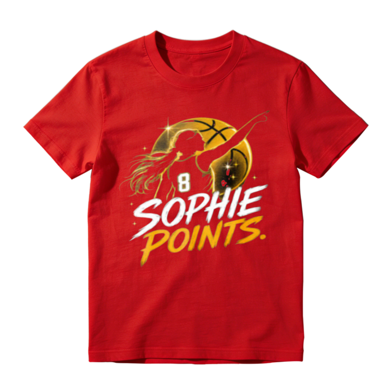 Sophie Points Basketball Player Silhouette Graphic Unisex Classic T-shirt
