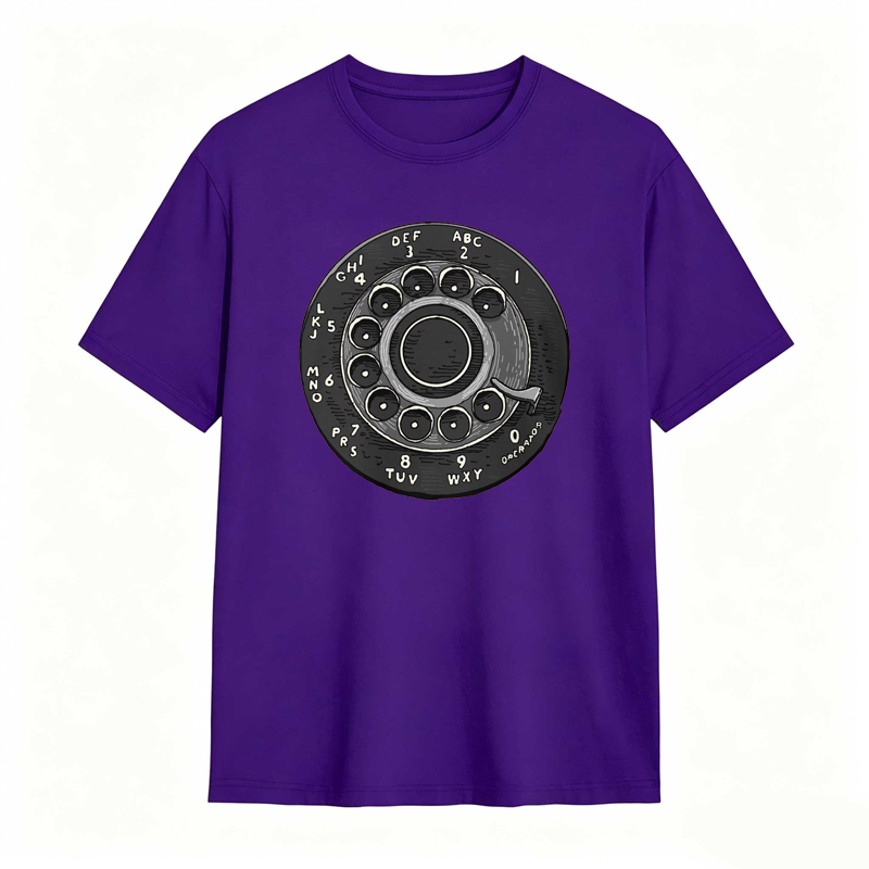 Rotary Phone Dial Pattern T-shirt