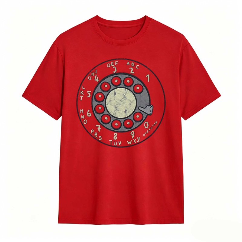 Retro Rotary Dial Phone Design T-shirt