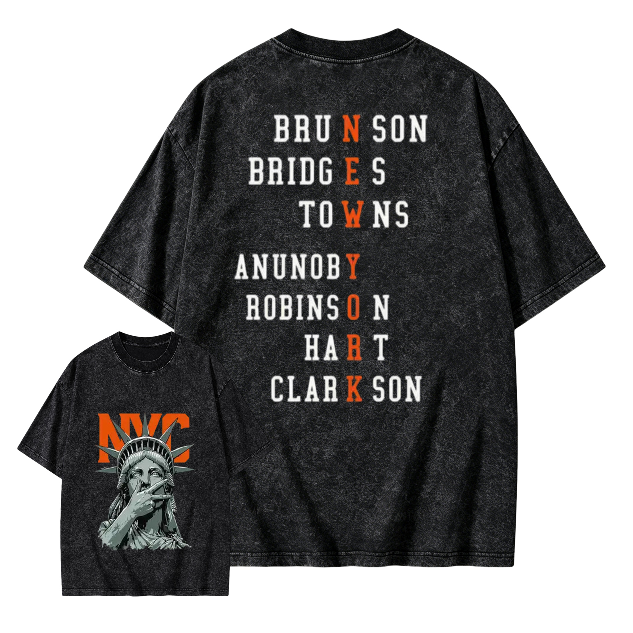 NewYork 2 side Graphic T-Shirt Sweatshirt Hoodie, Basketball Fans Apparel, Knicks Basketball Style Shirt, Basketball Streetwear, Orange Letter Graphic, Vintage Concert Game Day Gift For Fans, Unisex Top, Vibes