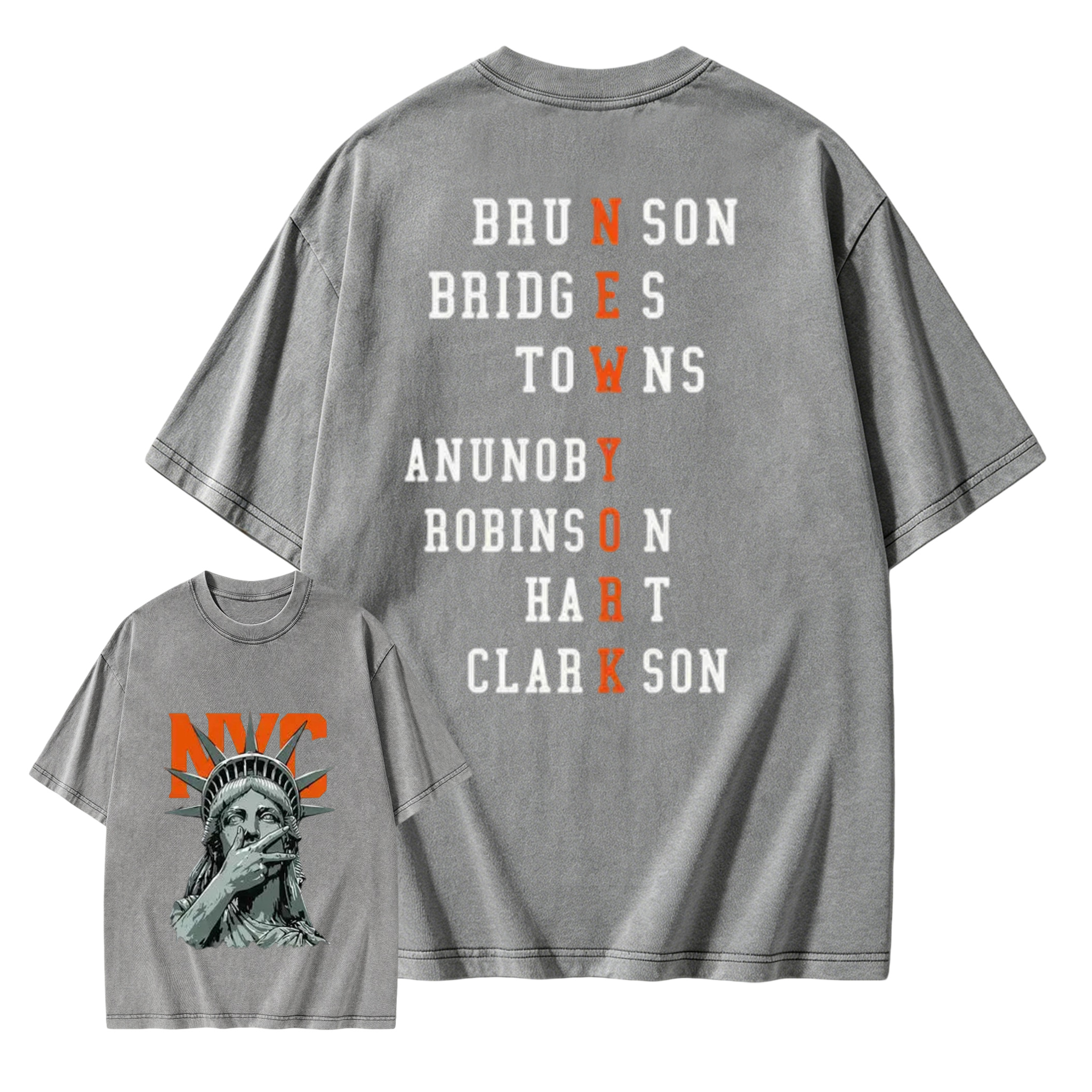 NewYork 2 side Graphic T-Shirt Sweatshirt Hoodie, Basketball Fans Apparel, Knicks Basketball Style Shirt, Basketball Streetwear, Orange Letter Graphic, Vintage Concert Game Day Gift For Fans, Unisex Top, Vibes