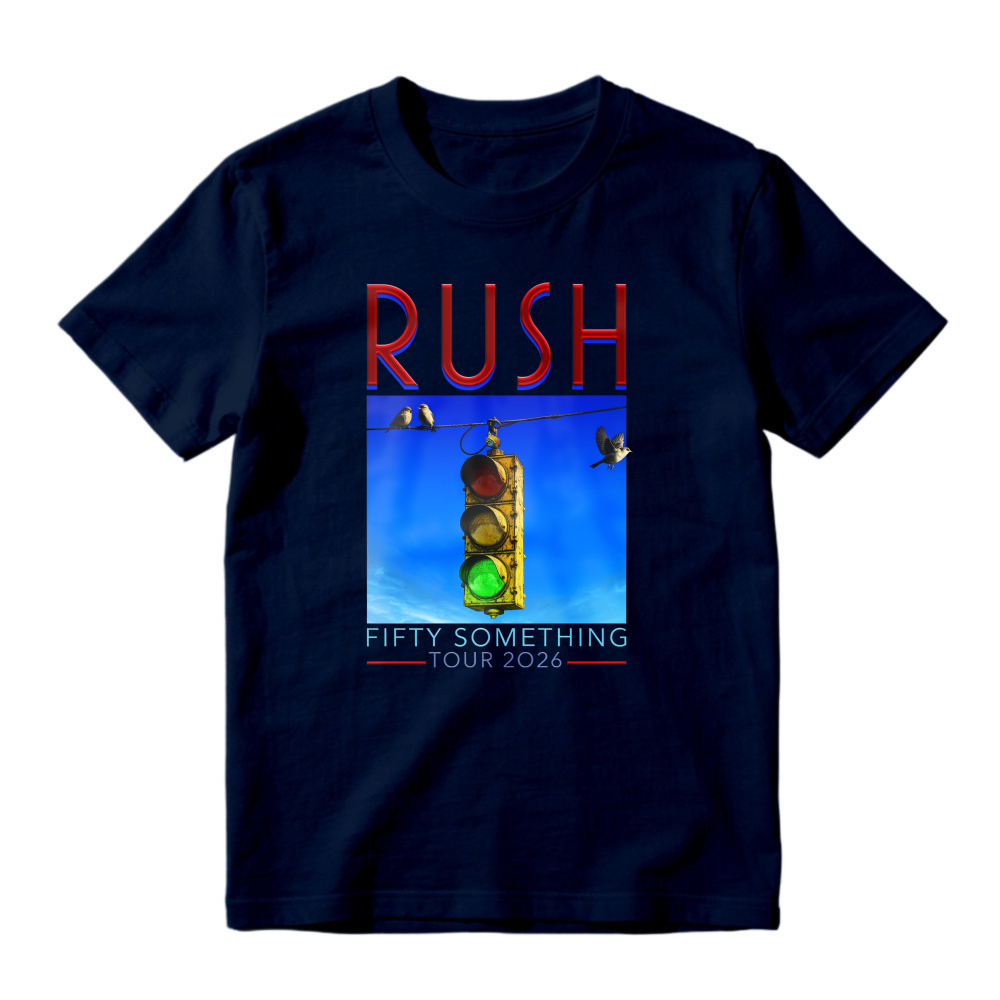 Rush Fifty Something Tour 2026 Traffic Light Graphic T-shirt