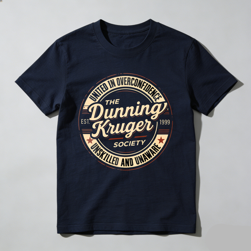 Dorawear™ United In Overconfidence The Dunning Kruger Society Unskilled And Unaware T Shirt