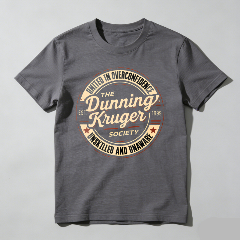 Dorawear™ United In Overconfidence The Dunning Kruger Society Unskilled And Unaware T Shirt